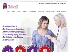 Tablet Screenshot of alabamacardiology.com